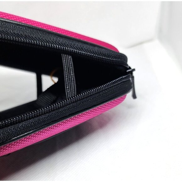 Durable Pink Camera Bag/Wallet with Belt Clip and Hand Bracelet - Hard Shell - Picture 7 of 16